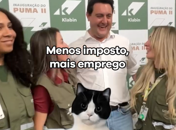 Ratinho Júnior também apela a gatinhos