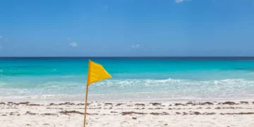 Praia com bandeira amarela: O que significa e o que fazer