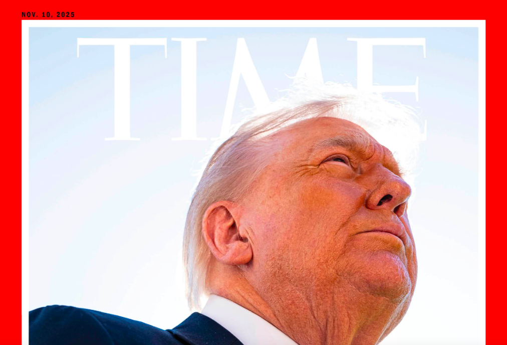 Trump não gostou da foto de capa da 'Time'