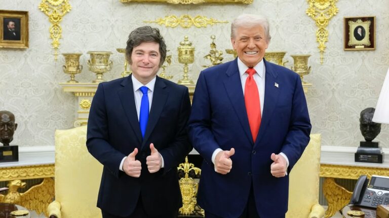 O apoio "total e completo" de Trump a Milei