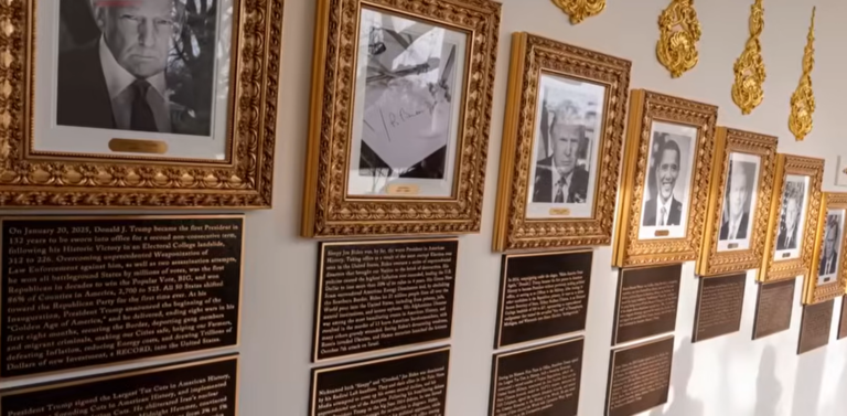 Trump transforma Casa Branca em galeria de ataques históricos