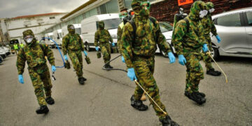 Após a confirmação de um novo surto de vírus, o exército foi convocado para conter os danos nesse país