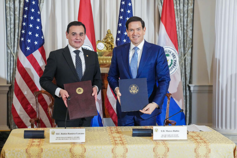 Governo Trump firma acordo de segurança com o Paraguai