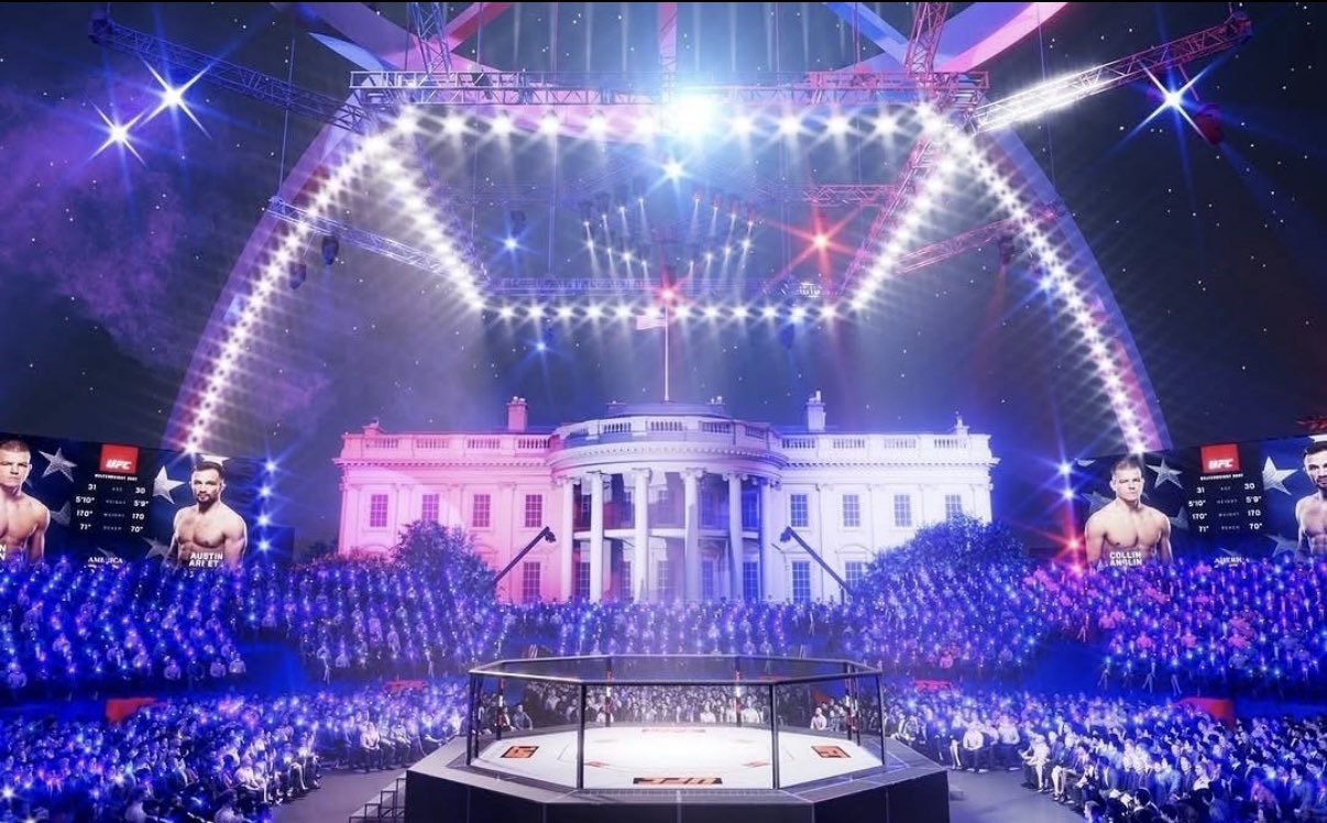 Aniversário dos EUA terá UFC na Casa Branca