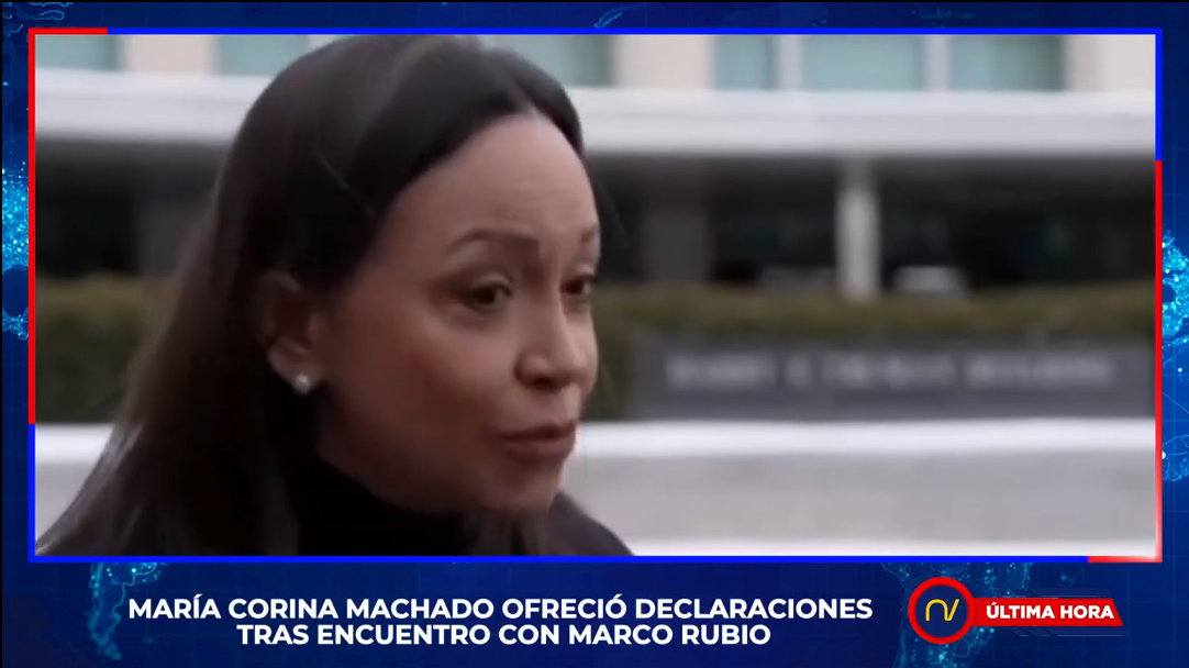 María Corina volta ao noticiário da Venezuela