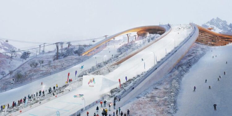 Uma potência mundial vai fazer uma “cidade de inverno” com neve artificial em uma montanha desértica