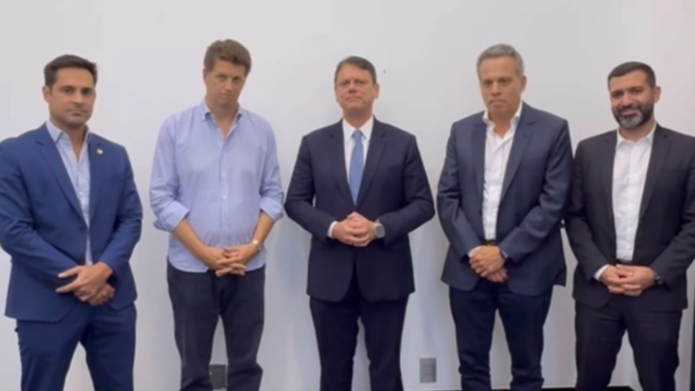 Novo oficializa apoio à reeleição de Tarcísio e confirma Salles ao Senado