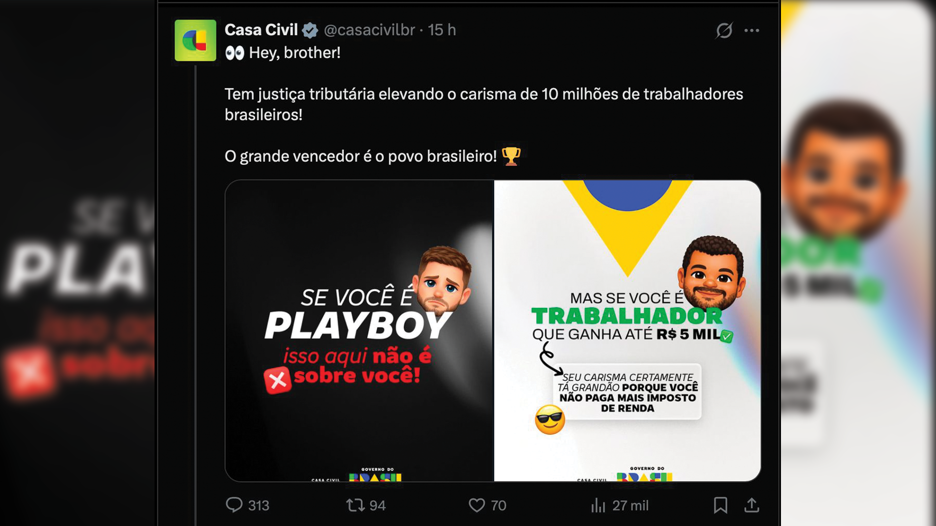 Governo Lula contra os “playboys”