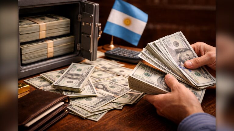 Argentina é o segundo país com mais dólares fora dos bancos