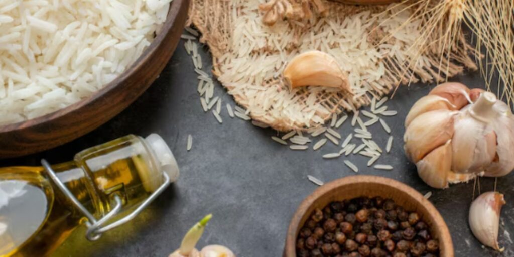 Alimentos na mesa
