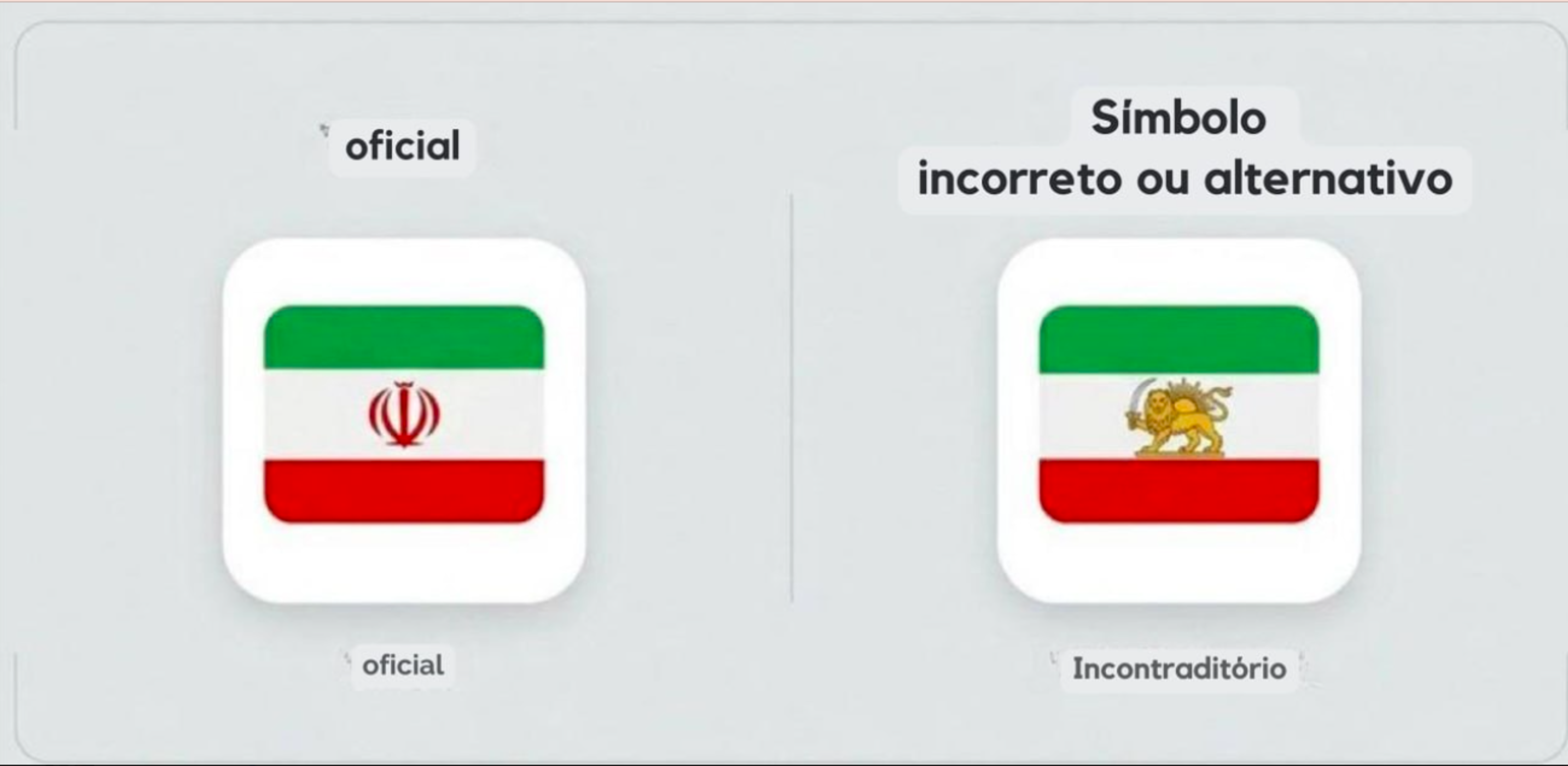 Emoji da bandeira do Irã vira questão de Estado