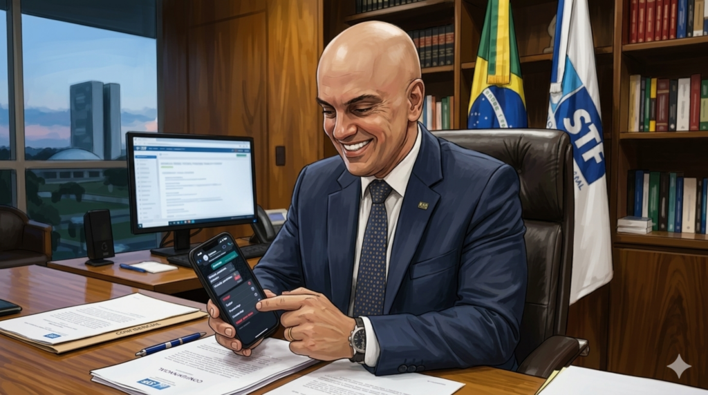 Moraes desprezou Judiciário com visualização única?