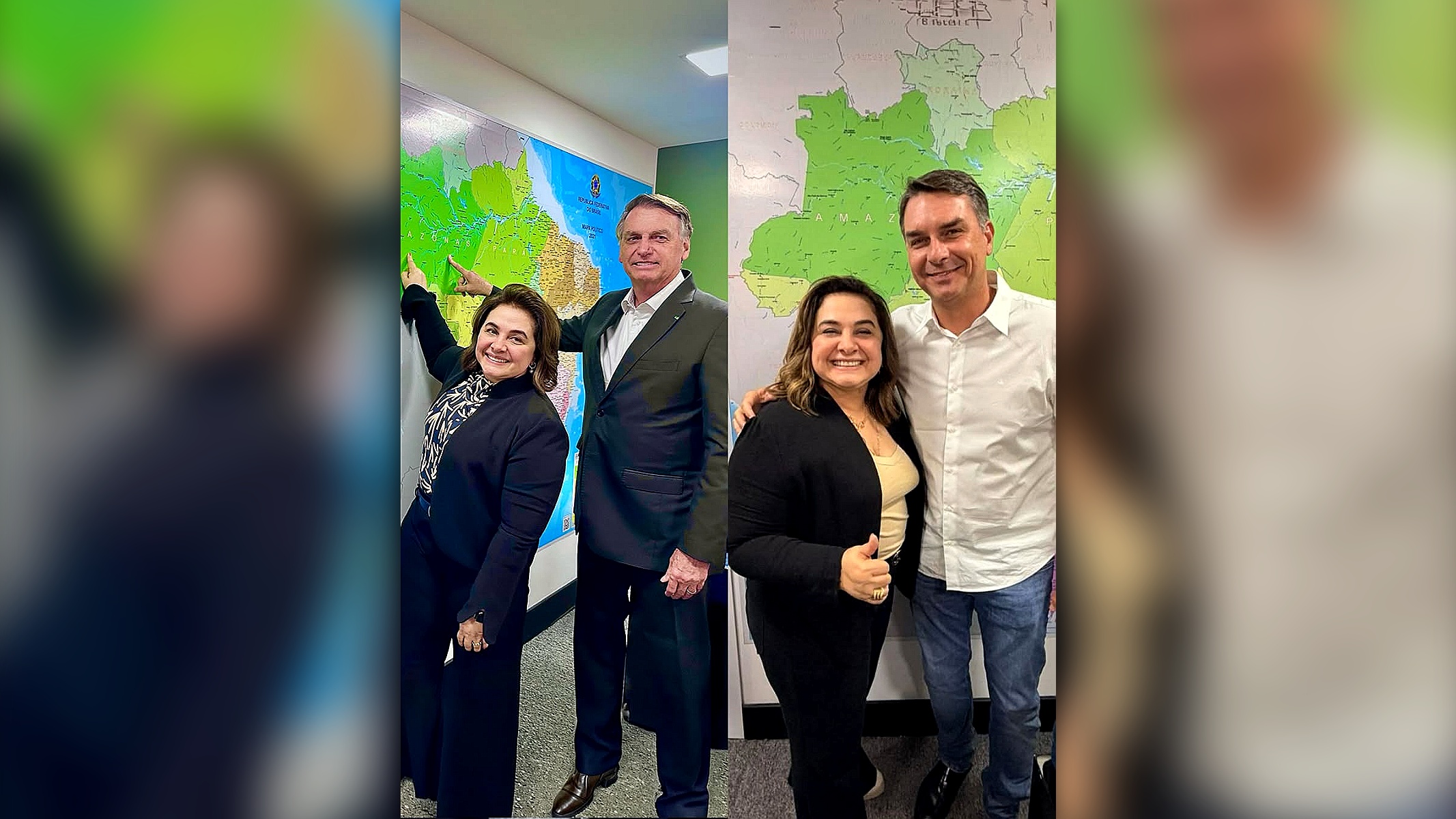 Uma bolsonarista empatada com Omar Aziz no Amazonas