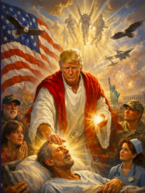 Donald Trump como Jesus