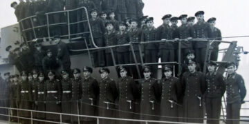 Tripulação do U-864 Foto: Royal Navy Submarine Museum