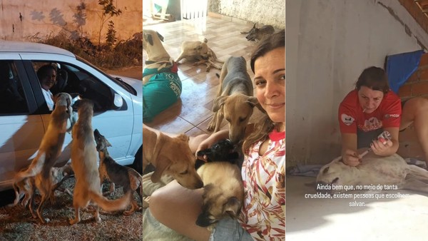 Enfermeira Dolitte: ela largou a profissão e resgatou cerca de 200 animais no Piauí