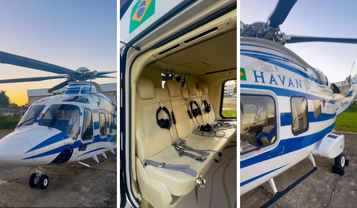 Ferrari dos helicópteros: dono da Havan viaja com rapidez e luxo pelo Brasil