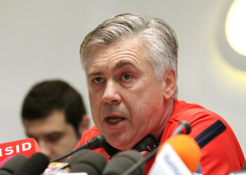Carlo Ancelotti durante coletiva.

Foto: Doha Stadium Plus Qatar / Flickr