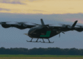 O "aerocarro" da Eve Air Mobility usado nos testes.

Foto: divulgação / Eve Air Mobility