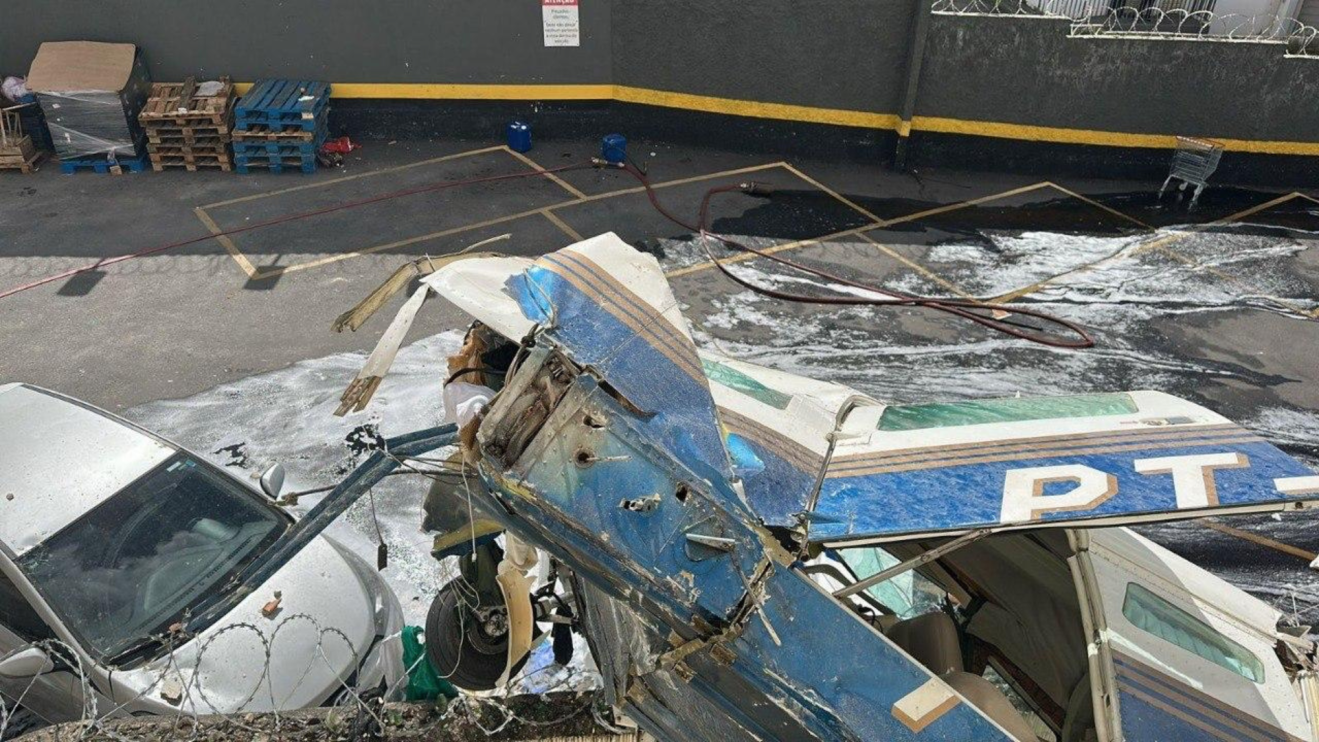 Veja imagem de passageiro que sobreviveu a queda de avião em Belo Horizonte
