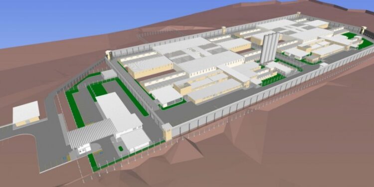 Modelo 3D da penitenciária.
Foto: Divulgação Secretaria de Obras Públicas (SOP)