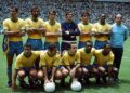 O modelo da farda da Seleção Brasileira usada em 1970 foi eleito um dos mais icônicos da história do futebol.

Foto:  El Gráfico / Domínio Público