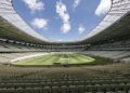 Interior do Estádio Governador Plácido Castelo, também conhecido como "Arena Castelão", em Fortaleza, no Ceará. O Castelão é um dos estádios que será palco da Copa do Mundo Feminina de 2027.

Foto: Governo Federal Brasileiro / Wikipédia
