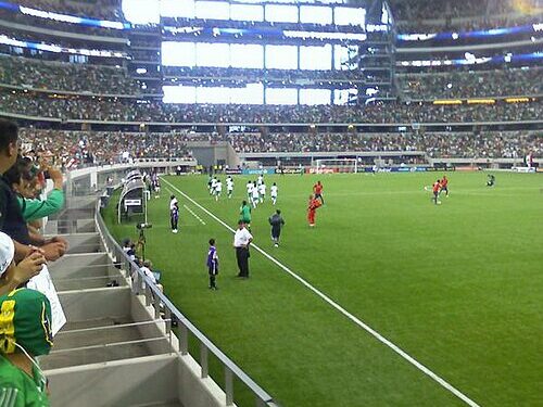 O AT&T Stadium, no Dallas, no Texas, nos Estados Unidos.
Foto: Jramos20 / Wikimedia Commons