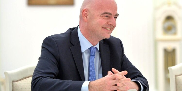 O presidente da FIFA, Gianni Infantino.

Foto: Пресс-служба Президента России / Wikimedia Commons
