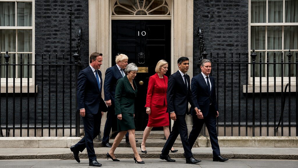 A porta giratória de Downing Street