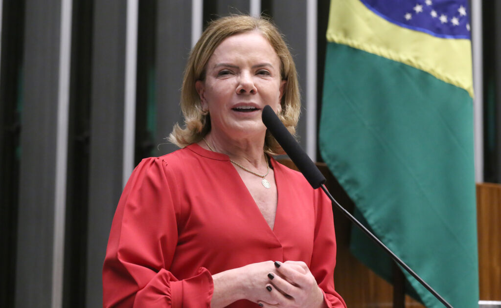 Gleisi culpa Eduardo Bolsonaro por "novo tarifaço americano"
