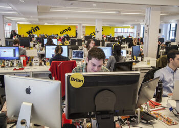 A redação do BuzzFeed em Nova York.

Foto: Anthony Quintano / Flickr