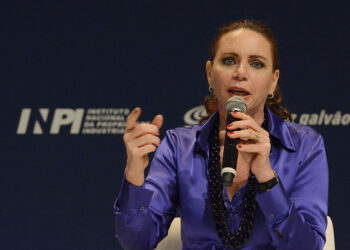 A jornalista brasileira Leilane Neubarth no 8º Encontro Nacional da Indústria, em 2013.

Foto: Miguel Ângelo / Pexels