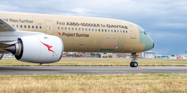 O  Airbus A350-1000ULR.

Foto: Divulgação / Airbus