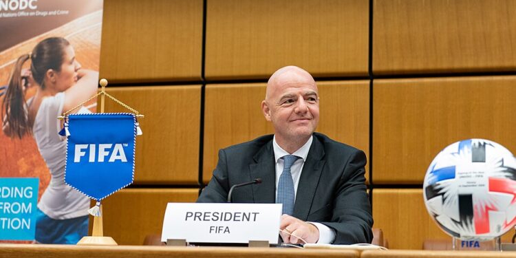 O presidente da FIFA, Gianni Infantino.
Foto: United Nations Office on Drugs and Crime / Wikimedia Commons