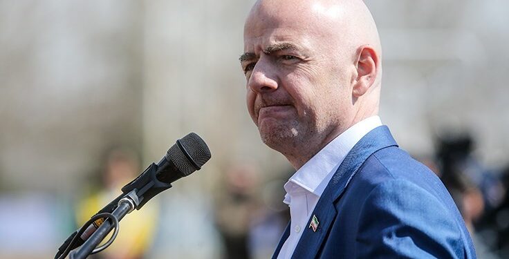 Gianni Infantino, presidente da FIFA.

Foto: Foad Ashtari / Wikimedia Commons