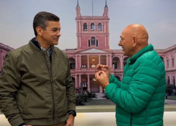 Luciano Hang e Santiago Peña. Foto: Reprodução/Instagram (lucianohang)