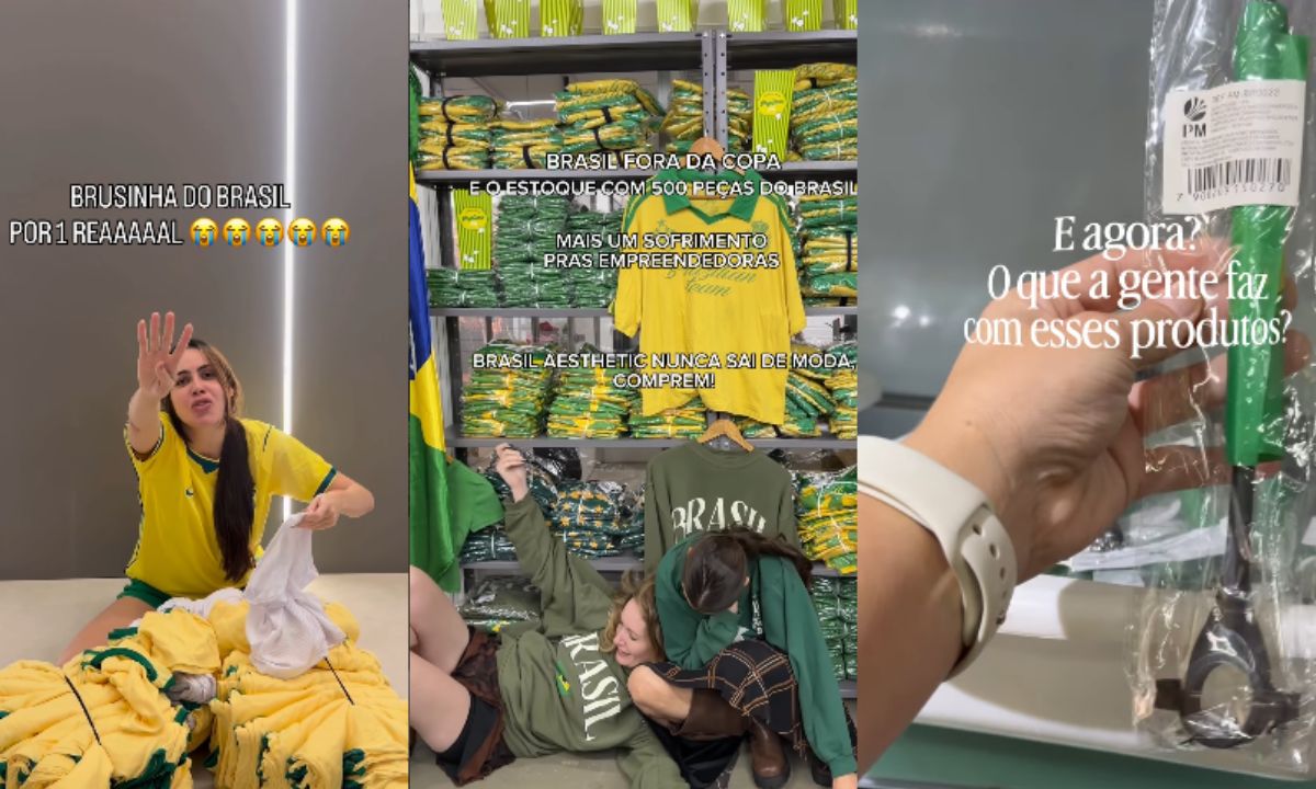 Empreendedores brasileiros usam da criatividade para esvaziar estoque após eliminação do Brasil na Copa