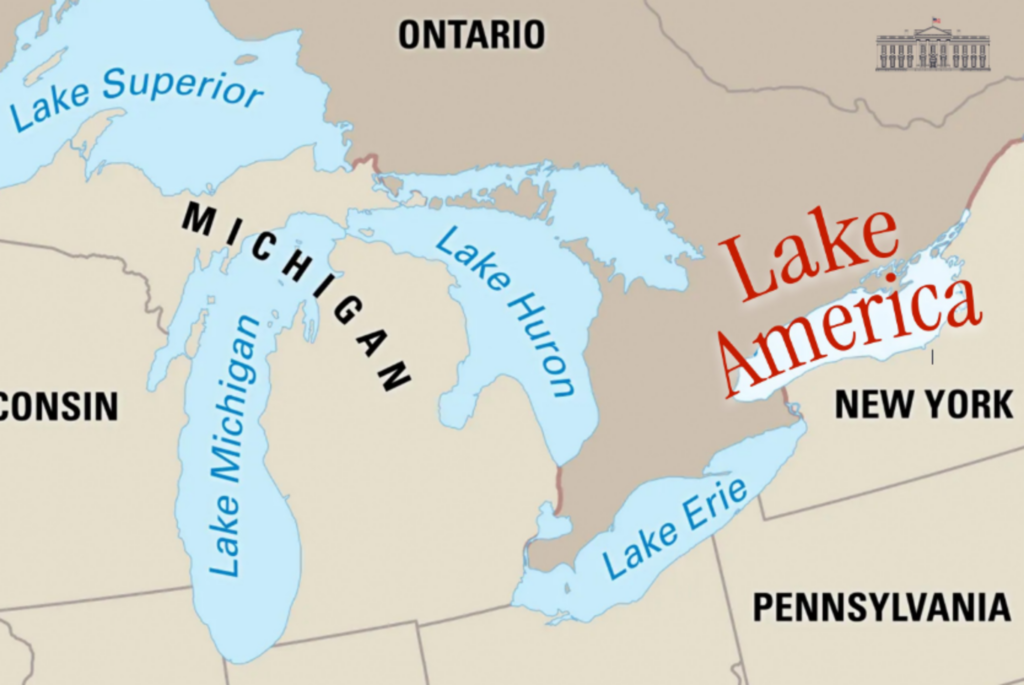 Trump determina novo nome para o Lago Ontário