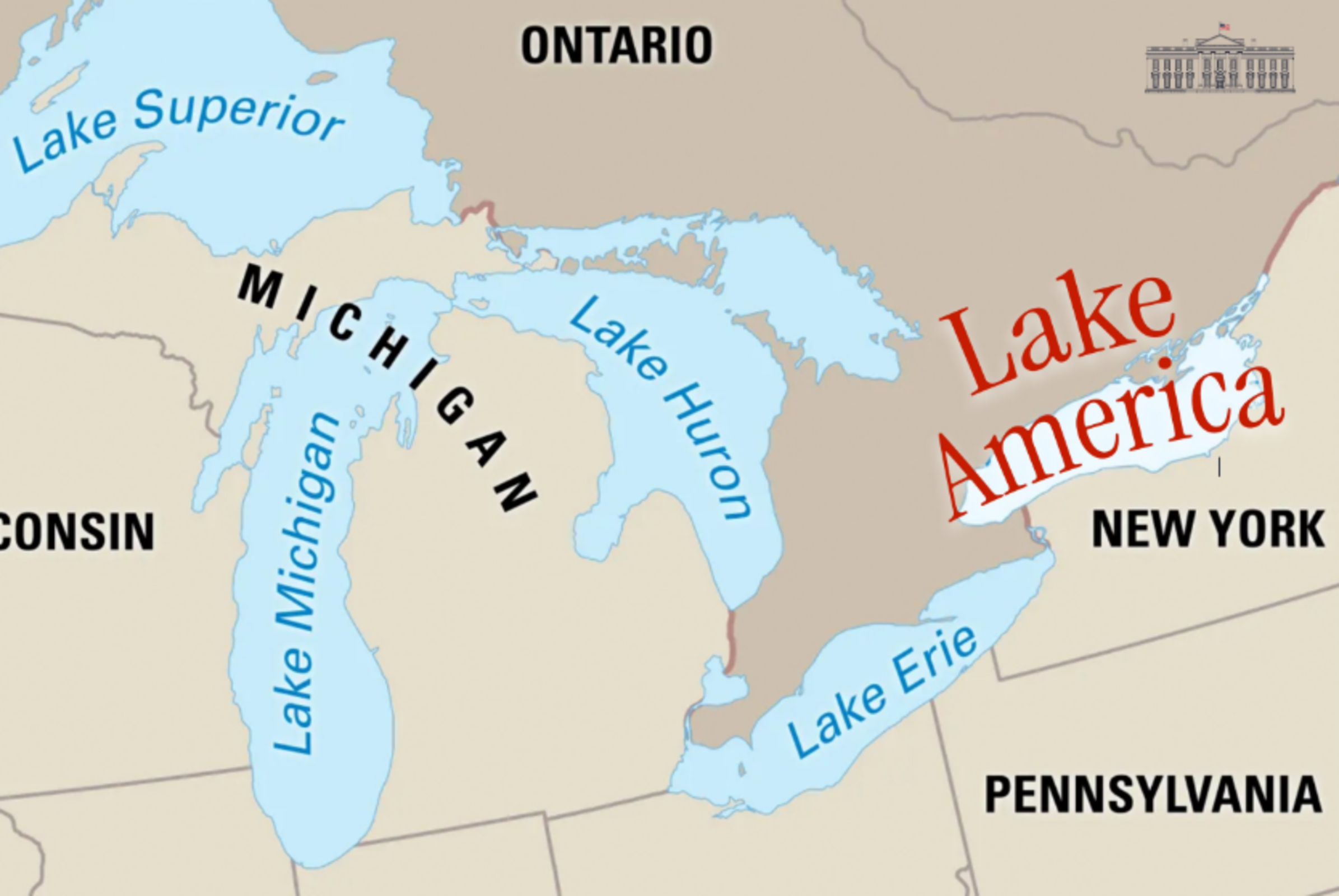Trump determina novo nome para o Lago Ontário