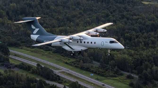 Voo de avião elétrico custou menos que dois galões de combustível - Imagem: Divulgação/Heart Aerospace