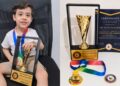 Gênio mirim brasileiro recebe prêmio