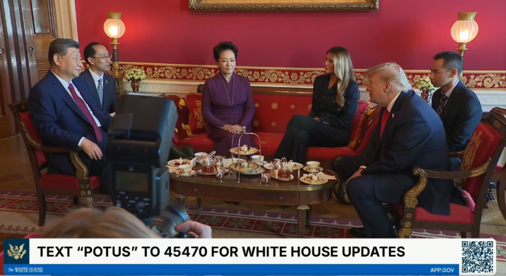 O chá de Trump com Xi Jinping na Casa Branca