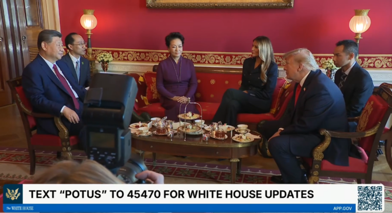 O chá de Trump com Xi Jinping na Casa Branca