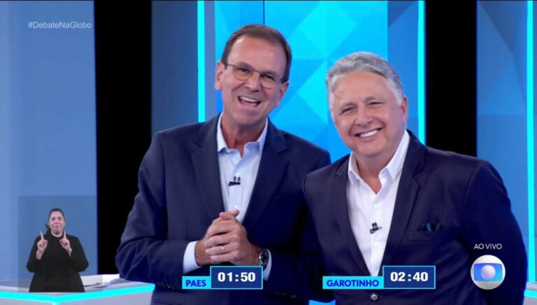 Garotinho domina debate na Globo com ataques a Paes e Ruas