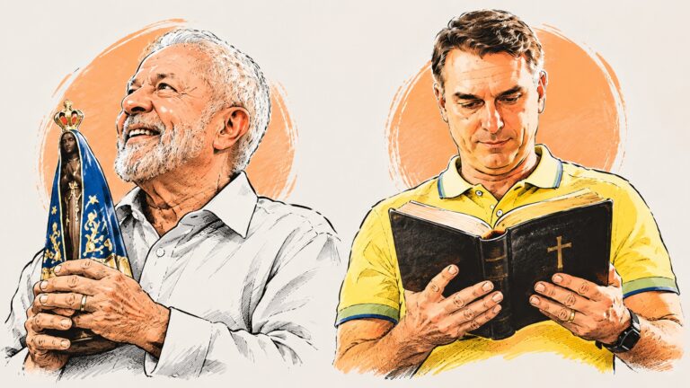 Realtime aponta alta de Lula entre católicos e de Flávio entre evangélicos