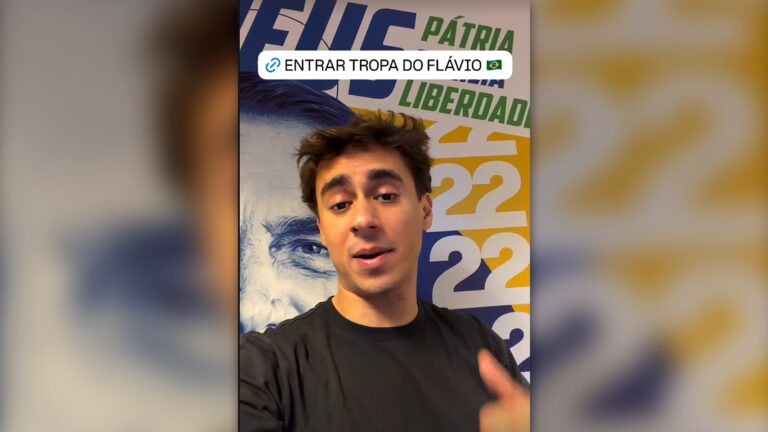 Nikolas rebate Janones com "Tropa do Flávio"